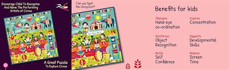 Buy Playqid Puzzle for Children Circus Carnival 25 Giant Pieces Jigsaw ...