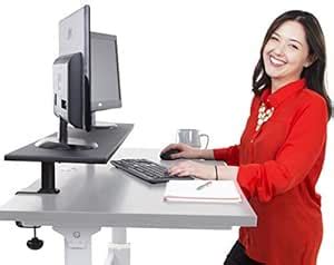 Stand Steady 48" Clamp-on Desk Shelf - Extra Large Surface Supports 3 ...