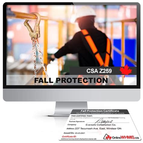 Fall Protection Online Training Program | OnlineWHMIS.ca™