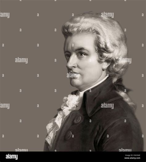 Wolfgang Amadeus Mozart, 1756 – 1791, composer of classical music ...