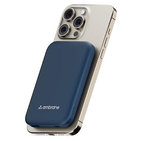 Ambrane Newly Launched 5000Mah Wireless Powerbank Slim Magnetic USB ...