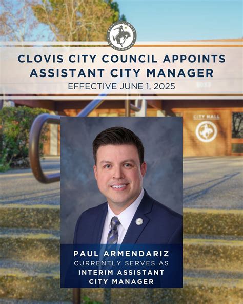 The City of Clovis is pleased to announce the appointment of Paul ...