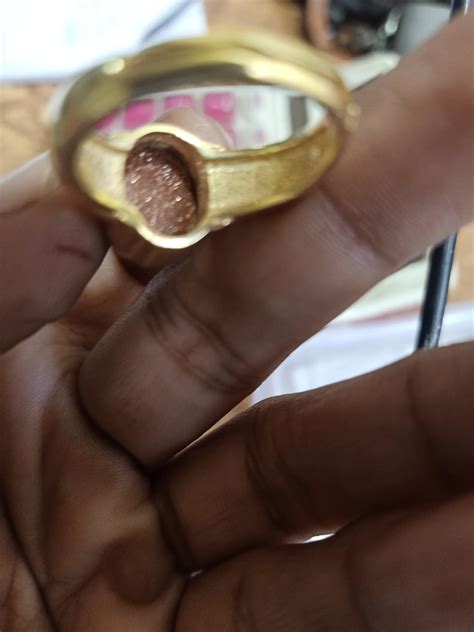 SIDHARTH GEMS Certified 15.25 Ratti 14.00 Carat Sunstone Sunsitara Gold ...