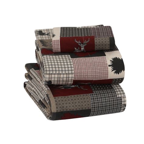 EnvioHome Twin XL Sheets - 100% Cotton Flannel Bed Sheets Set with Deep ...