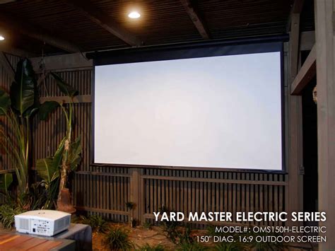 Yard Master Electric Series| DIY Backyard Movie Projector Screen