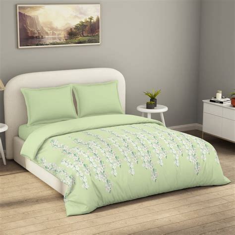 Buy SPACES Essentials Floral Print Cotton Double Duvet Cover from ...