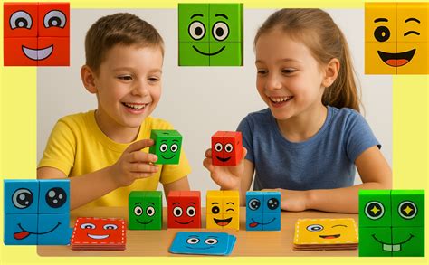 Crazy Face Puzzle Game | Emoji Cube Puzzle Game | Expression Puzzle ...