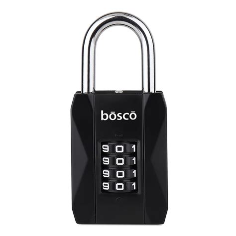 BOSCO Heavy Duty Combination Padlock for Door, Gate, Gym Locker, Main ...