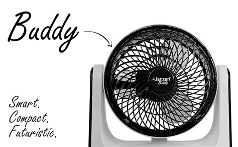 Buy Fanzart Buddy - Smart, Compact Table Fan With 3 Fine Transparent ...