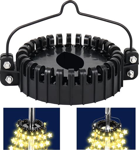 Amazon.com: Furniok Flag-Pole Christmas-Tree Light Kit - Christmas Tree ...