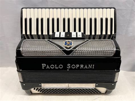 Paolo Soprani 241M Piano Accordion LM 41 Keys 120 Bass - Black ...