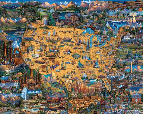 National Parks 500 Piece Jigsaw Puzzle | Dowdle - Tri-M Specialty Products