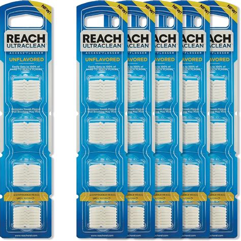 REACH Listerine Ultraclean Access Flosser Refill Heads, 6-Pack ...