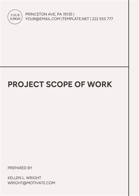 Image result for Project Scope Template Word
