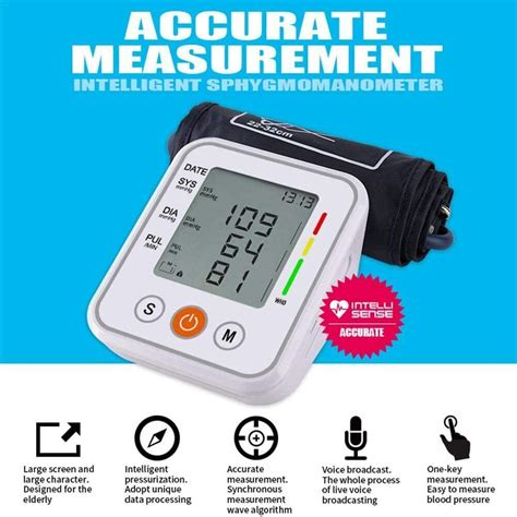 Buy Automatic Arm Blood Pressure Monitor Digital BP Cuff Pulse Heart ...