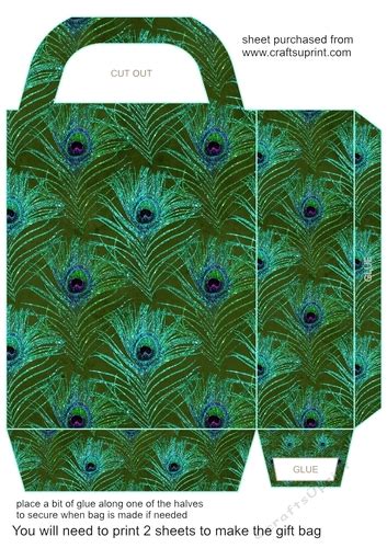 Peacock Gift Box Tutorial 的图像结果