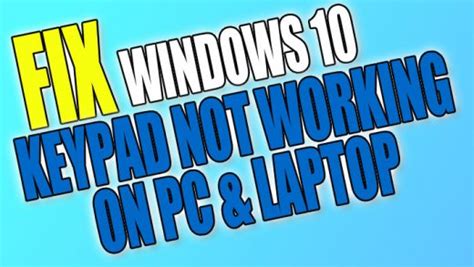 Image result for Numeric Keys Not Working