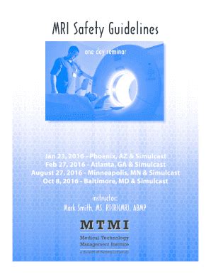 Fillable Online MRI Safety Guidelines Fax Email Print - pdfFiller
