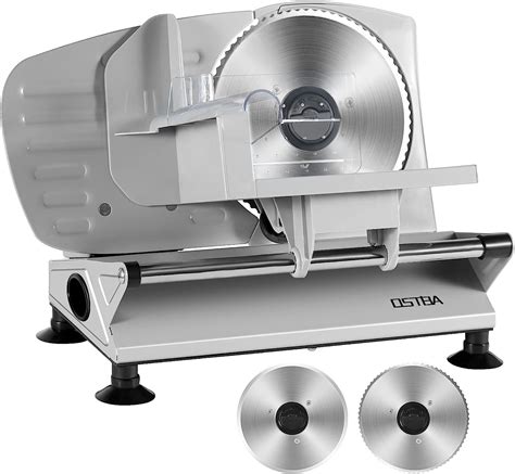 OSTBA Meat Slicer Electric Deli Food Slicer with Two Removable ...