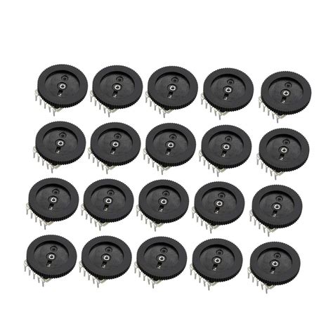uxcell 50K Ohm Dial Wheel Potentiometer for Audio Stereo Volume Switch ...