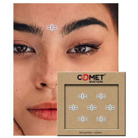 Comet Busters® White Tripund Mahakal Spiritual Bindis – 12mm Designer