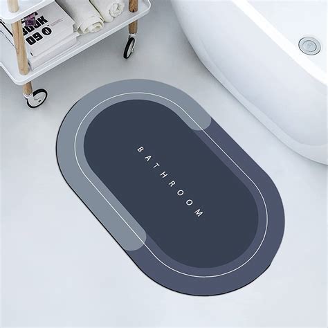 Buy RENVA Bathroom Door Mats | Water Absorbent Quick Dry Round Mat with ...