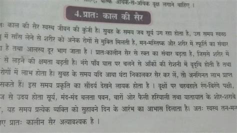 pratahkal Ki Sair par nibandh hindi mein 20 lines - Brainly.in