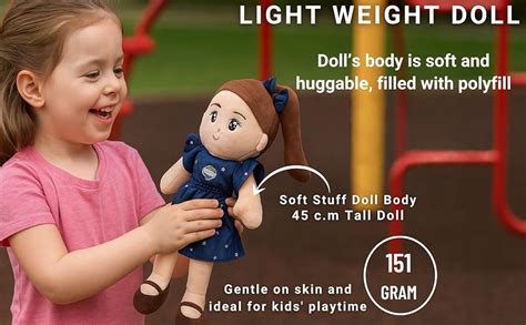 EL FIGO Cute & Super Soft Doll Toys for Kids in Exclusive Navy Blue ...