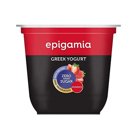 Epigamia Greek Yogurt Strawberry Sugar Free 120G – Chennai Grocers