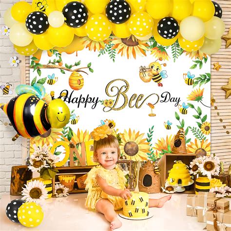 Hombae Bee Birthday Party Decorations, Bee Day Party Decorations, Honey ...