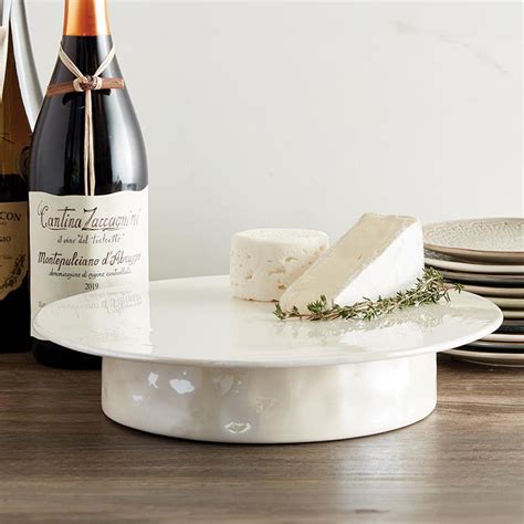 LUSTER WHITE CERAMIC PEDESTAL – Viking Cooking School