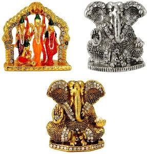 Le Ram-Darbar (Small) Lord | Ganesha Ganesh Ganpati (Oxidised) Idol ...