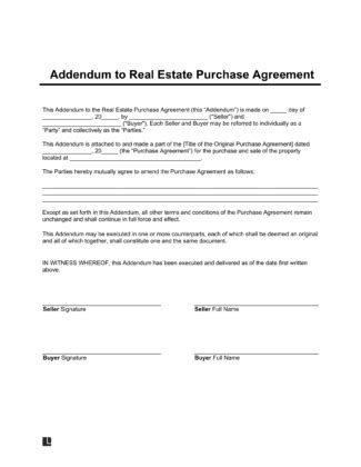 Image result for MiRealSource General Addendum Amendment Form