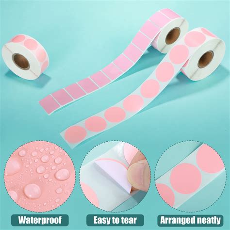 Buy 3 Rolls Thermal Labels Thermal Printer Sticker 0.8 inch-1.2inch ...