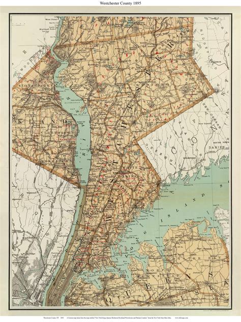 Old Maps Of Westchester County A History Of The Geography Of New York