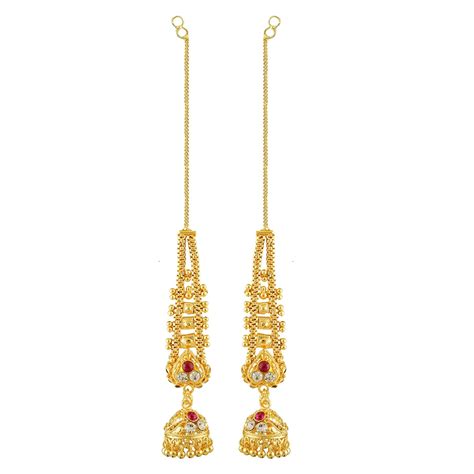 MEENAZ Jhumki Jhumka Earrings for Women Girls Traditional Temple 1 One ...