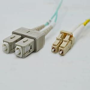 Buy OM3 LC-SC 10Gb 50 125 Multimode Duplex Fiber Cable - 2 Meter 2 ...