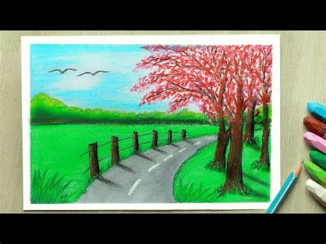 Easy Natural Scenery Drawing Video Lecture - Art and Craft (Basics ...