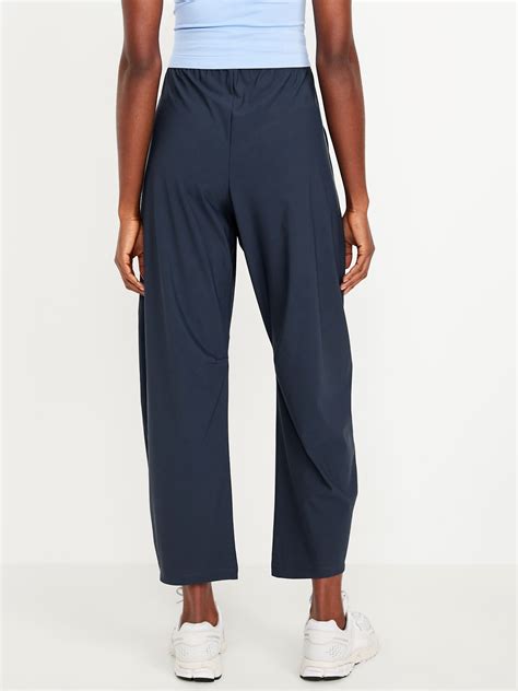 High-Waisted SleekTech Barrel Ankle Pants | Old Navy