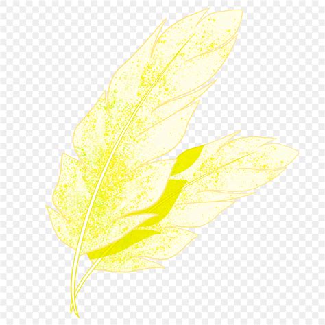 Glowing Feathers PNG Picture, Feather Golden Glow Clip Art Decoration ...