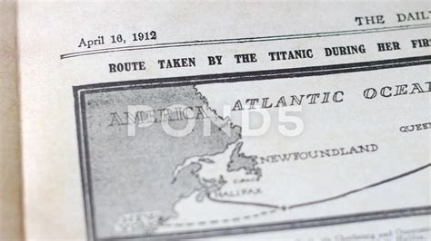 Titanic Route Map 1912