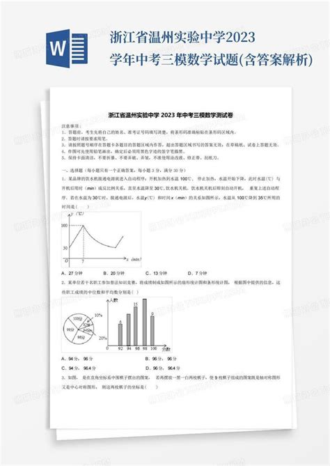 2023年温州中考成绩排名,温州历年各中学中考分数线排行_大风车考试网