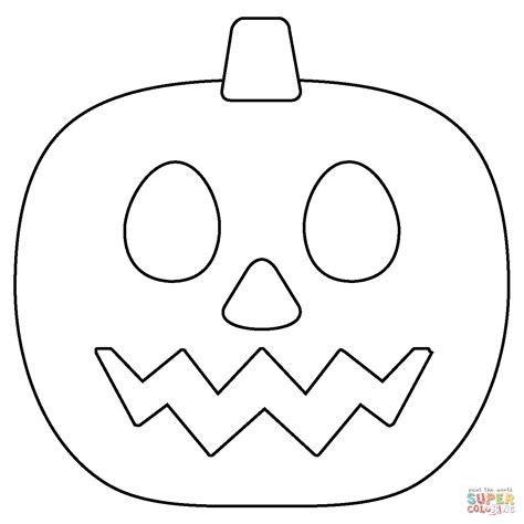Jack-O-Lantern Emoji coloring page | Free Printable Coloring Pages