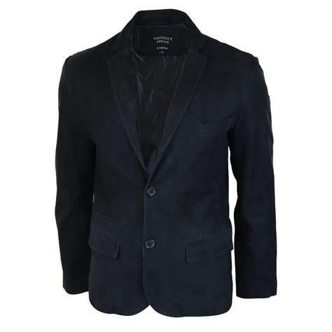 Men's Genuine Suede Blazer Style Jacket Leather | Infinity – TruClothing