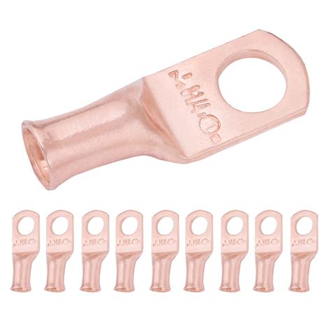 Buy SELTERM 10pcs 8 AWG - 1/4" Stud - Battery Lugs, Heavy Duty Wire ...