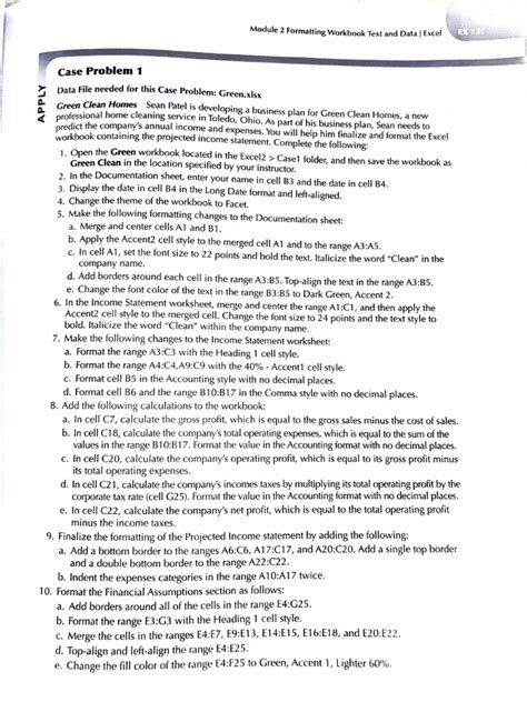 Image result for Excel Module 2 Project 1