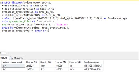 ASHISH SRIVASTAVA: Getting Available Server Disk Space (Total Size ...