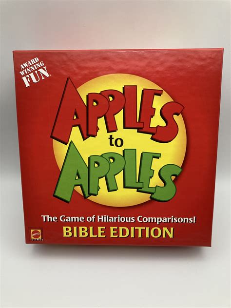 Apples To Apples Bible Edition Cards at Elisa Strand blog