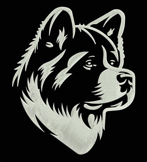 Husky/Akita Dog Embroidery Design by Quality Designx | Get Now!