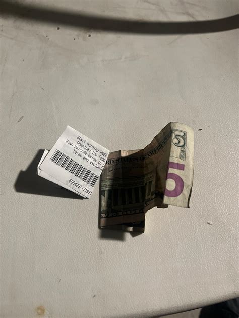 5 bucks and a Taco Bell receipt I had in my wallet : r/Money